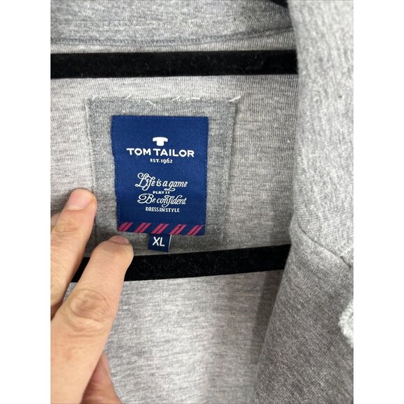 Tom Tailor Gray Jersey Knit Blazer Women's Size XL Business Casual - Picture 5 of 12